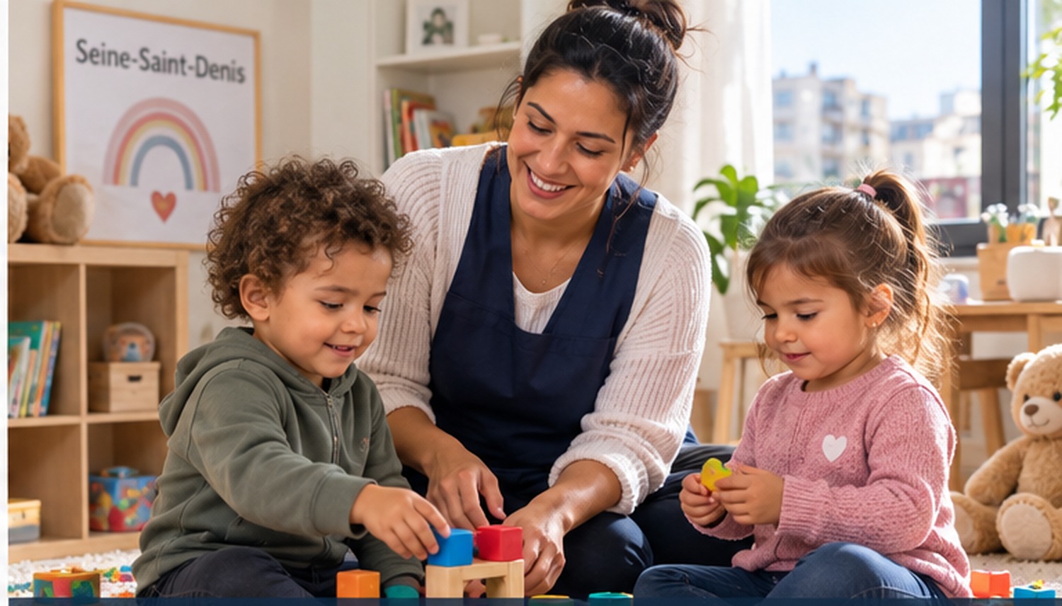 Garde d’enfants à domicile avec une professionnelle Agence-Vie en Seine-Saint-Denis