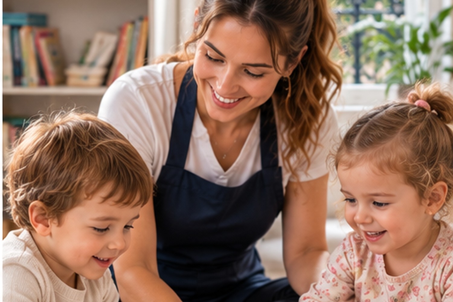 Garde d’enfants à domicile avec une professionnelle Agence-Vie dans le Val-d’Oise