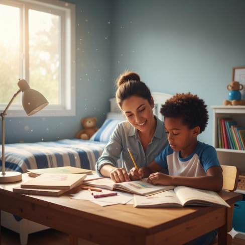 accompagnement d'enfant à domicile